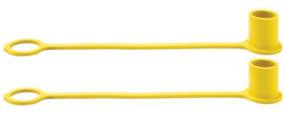 1/2" DUST CAP - YELLOW RUBBER - 2 PACK