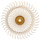 55 INCH RAKE WHEEL, LEFT HAND, 7MM TINE