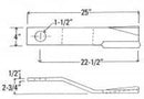 FOR LAND PRIDE 25 CW ROTARY CUTTER BLADE