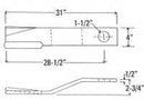 FOR LAND PRIDE 31 CCW ROTARY CUTTER BLADE