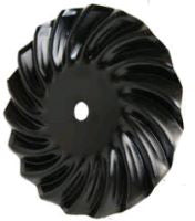 20 INCH X 5 MM VERTICAL TILL BLADE WITH 1-1/2 SQ X 1-3/4 RND AXLE