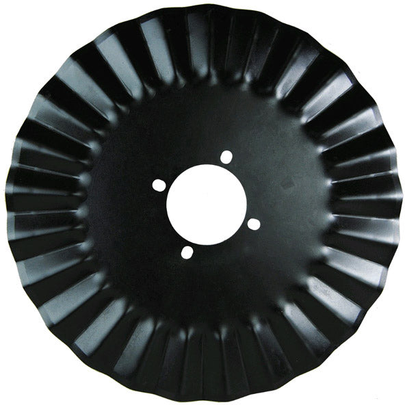 16 INCH X 10 MM 25 WAVE COULTER WITH 4 HOLES ON 5 AND 5-1/4 INCH CIRCLE