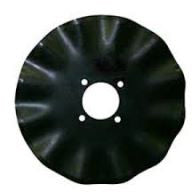 17 INCH X 4.5 MM 8 WAVE COULTER WITH 4 HOLES ON 5 INCH CIRCLE