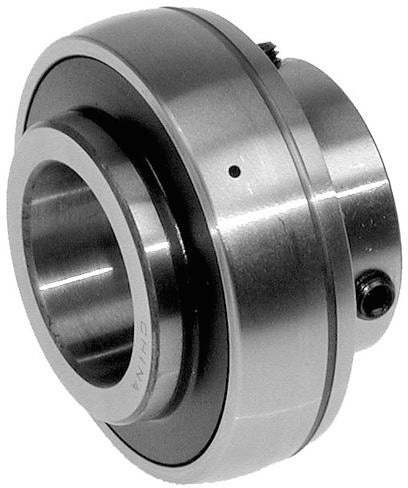 INSERT BEARING WITH SET SCREW - 1" BORE  -WIDE INNER RING - GREASABLE