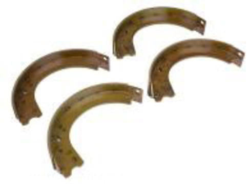 BONDED BRAKE SHOES. PRICED AND BOXED PER SET OF 4. TRACTORS: 8N, NAA