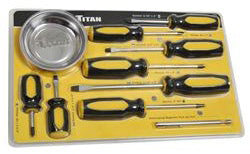 10 PC SCREWDRIVER SET WITH MAGNETIC TRAY