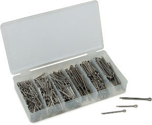 555 PIECE STAINLESS STEEL COTTER PIN ASSORTMENT
