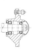 6 STUD 2500 LB. CAP. HUB WITH CUPS FH25-6