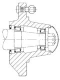 8-BOLT HUB 6000 LBS CAP WITH CUPS