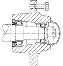 6 BOLT 4570 LB. CAP. HUB WITH CUPS