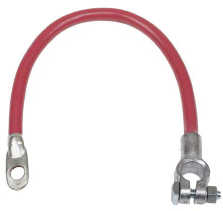 14 INCH 2 AWG BATTERY CABLE WITH TOP POST STRAIGHT X 7/16 EYELET CONNECTIONS