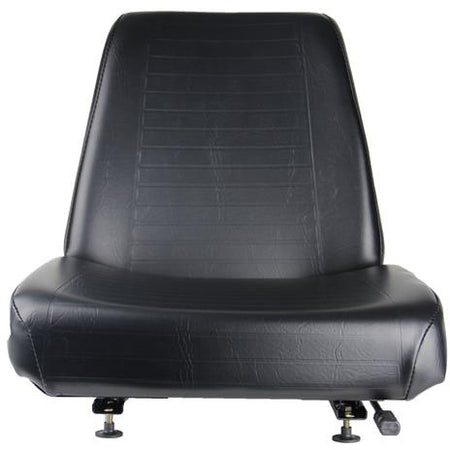 UNIVERSAL INDUSTRIAL STEEL PAN SEAT - BLACK VINYL