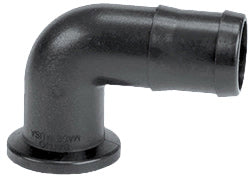 MANIFOLD FLANGE FITTING - 1" FLANGE X 90 DEGREE 3/4" HOSE BARB