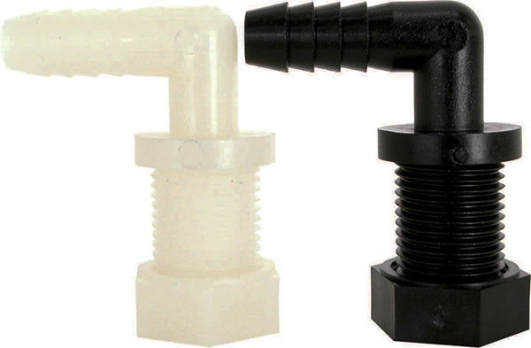 SINGLE HOSE BARB NOZZLE BODY - 1/2" HOSE - POLY