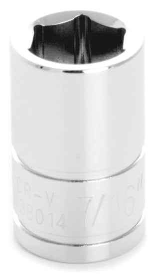 7/16 INCH X 6 POINT STADARD IMPACT SOCKET - 3/8 INCH DRIVE