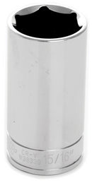 15/16 INCH X 6 POINT DEEP WELL IMPACT SOCKET - 3/8 INCH DRIVE