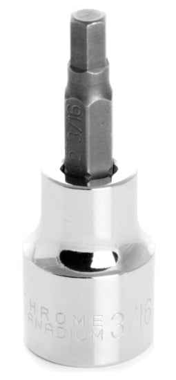 3/16 INCH X HEX BIT IMPACT SOCKET - 3/8 INCH DRIVE